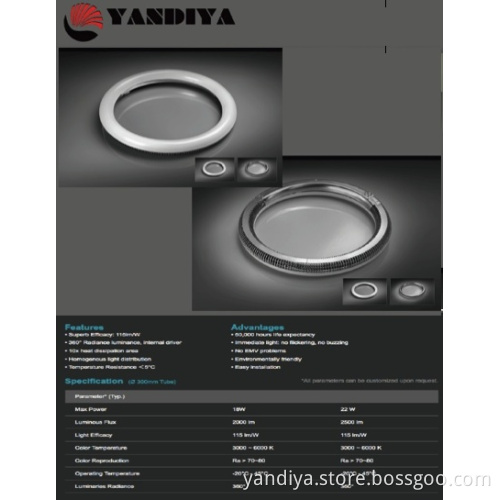 LED CIRCULAR RING TUBES